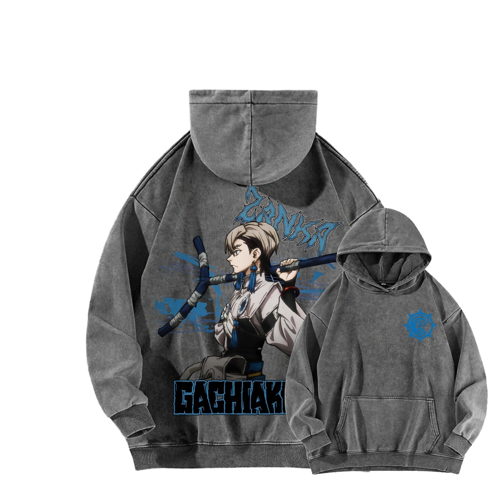 Gachiakuta Unisex Washed Hoodie 2603019906