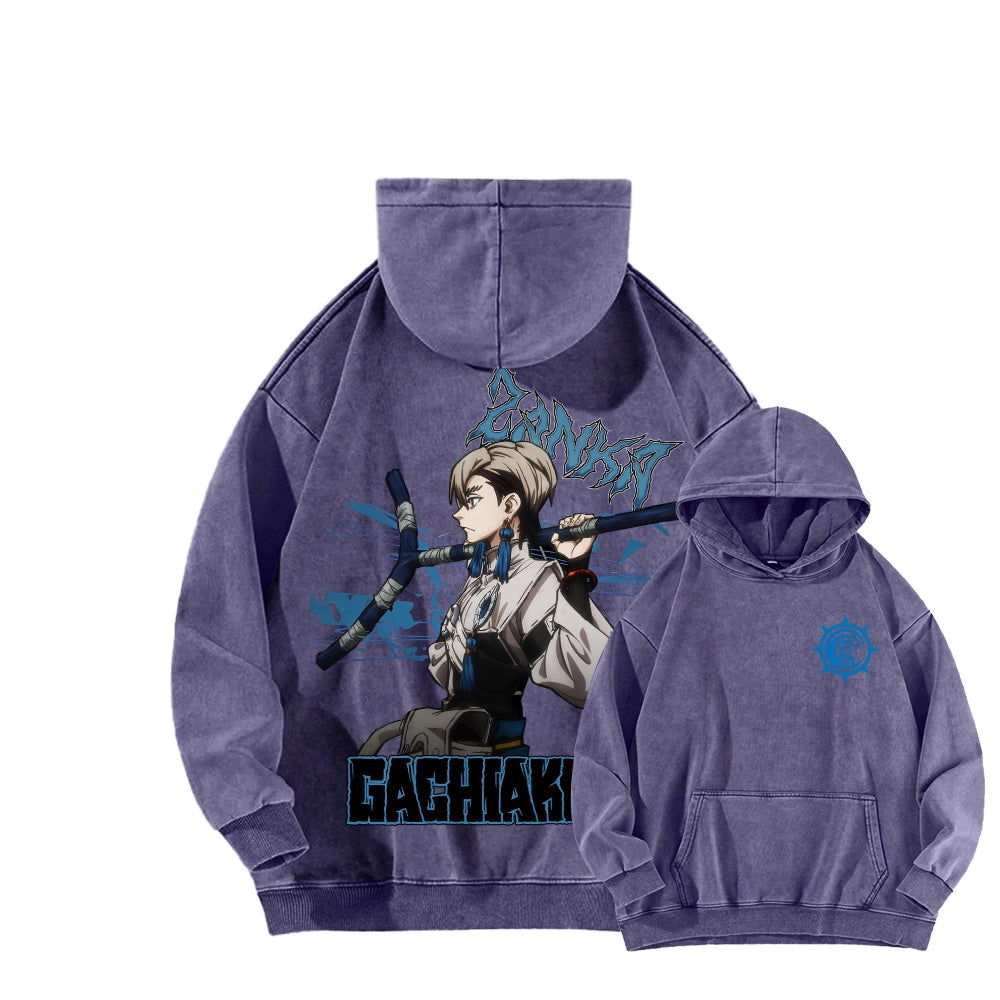 Gachiakuta Unisex Washed Hoodie 2603019906