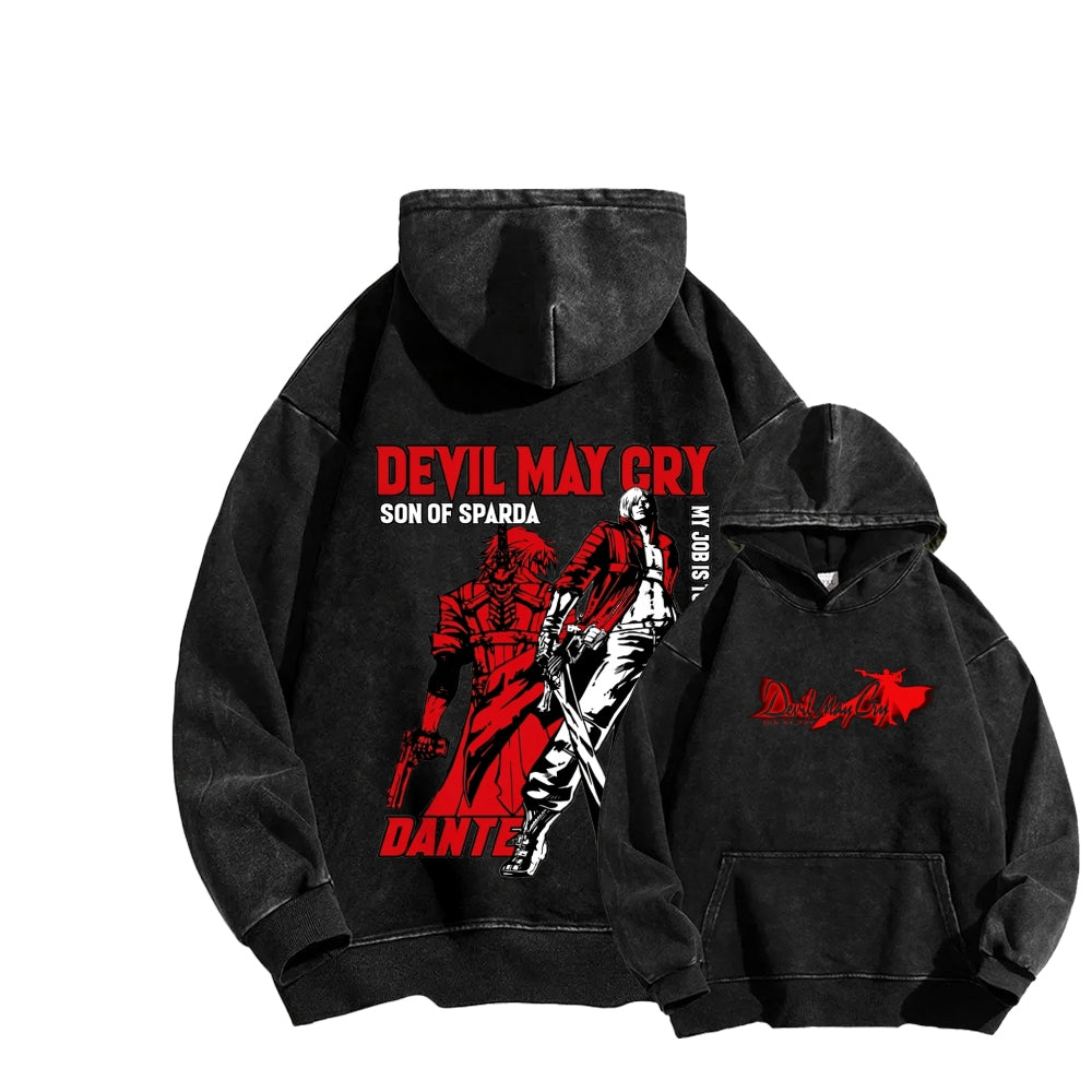 Devil May Cry Unisex Washed Hoodie 2604005290