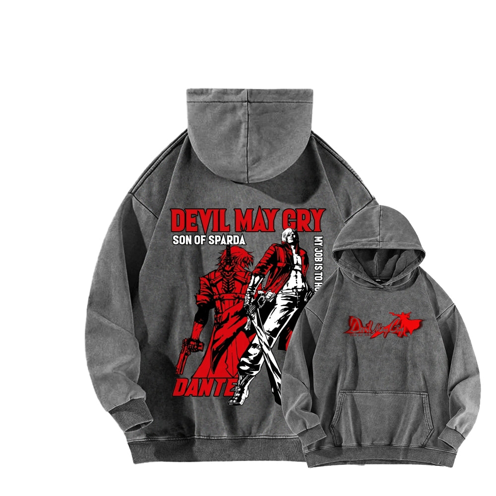 Devil May Cry Unisex Washed Hoodie 2604005290