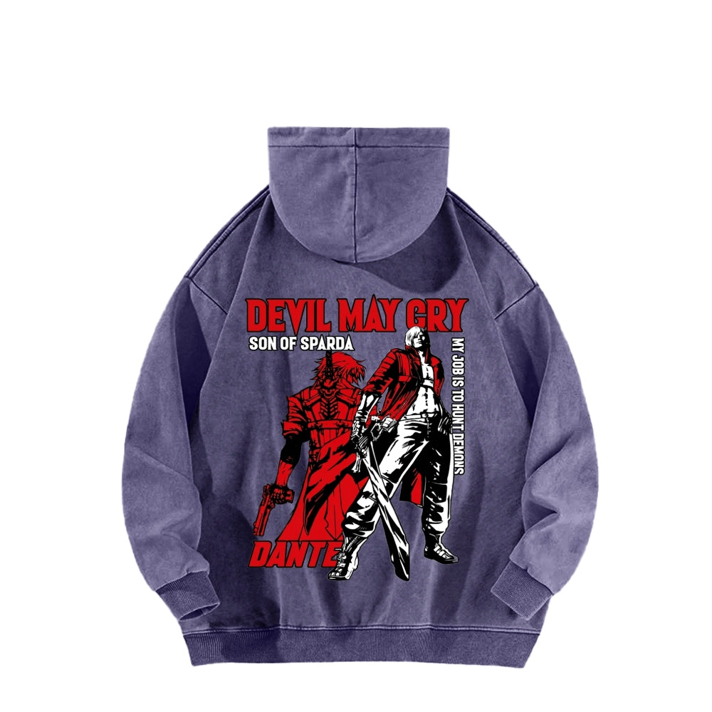 Devil May Cry Unisex Washed Hoodie 2604005290