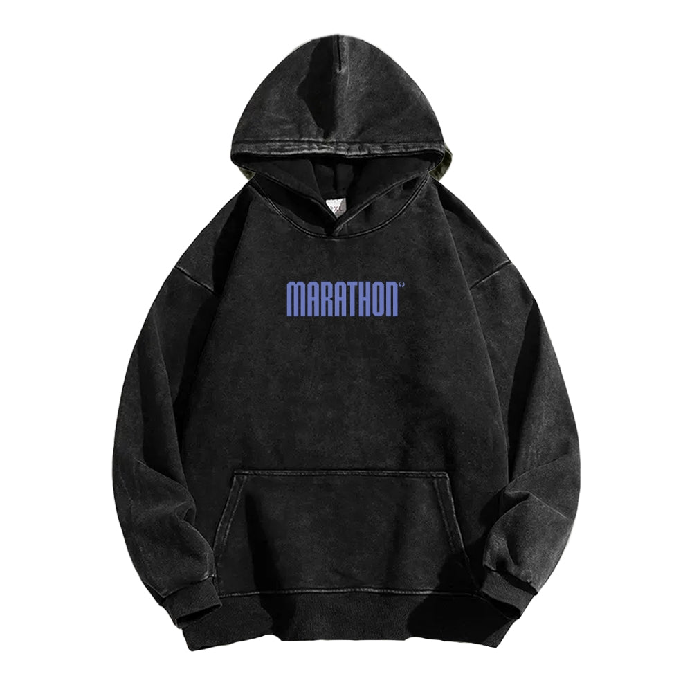 Marathon Unisex Washed Hoodie 2604005438