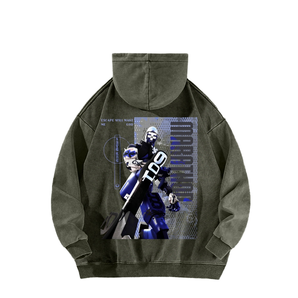 Marathon Unisex Washed Hoodie 2604005438