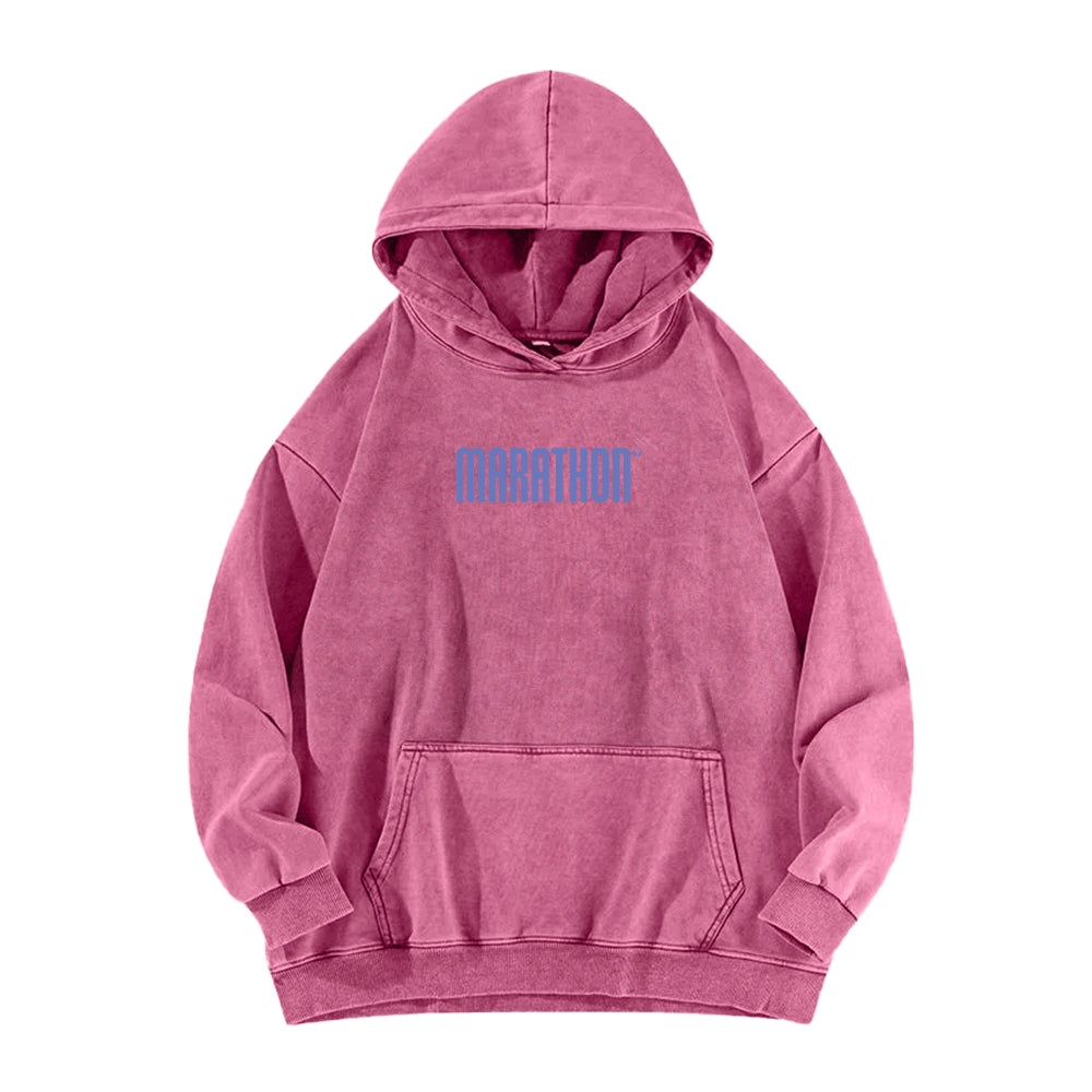Marathon Unisex Washed Hoodie 2604005438