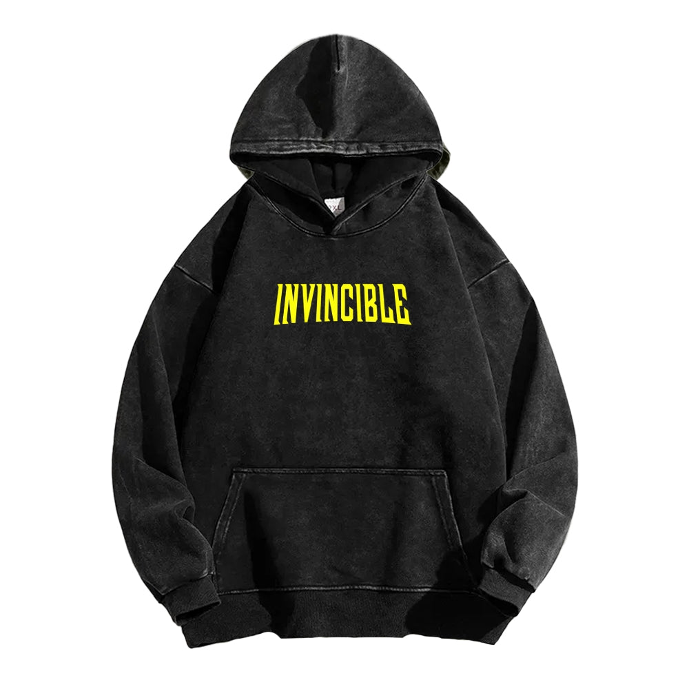 Invincible Unisex Washed Hoodie 2604008752