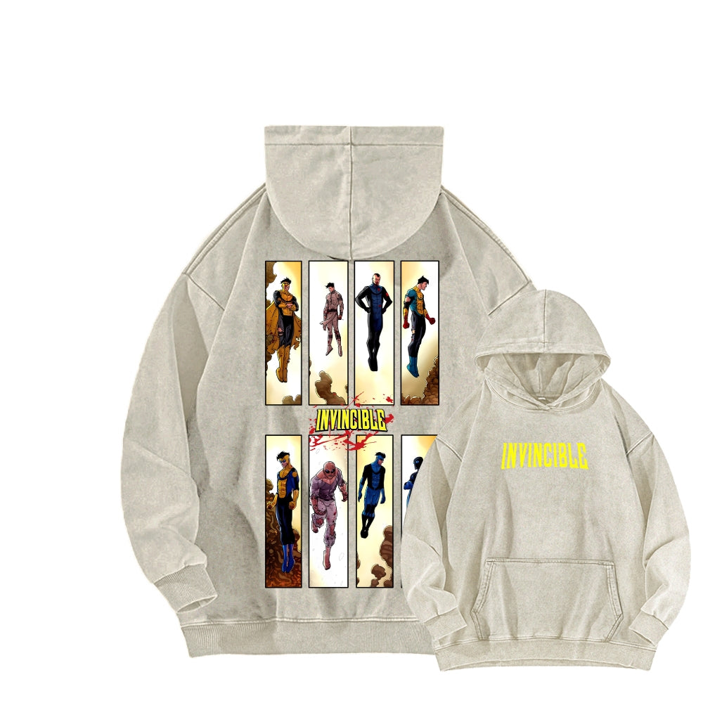Invincible Unisex Washed Hoodie 2604008752