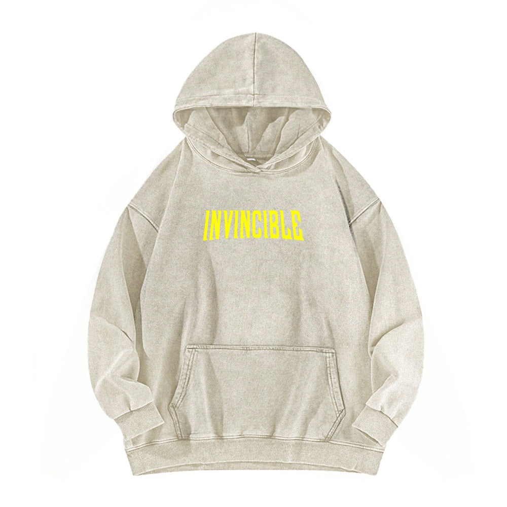 Invincible Unisex Washed Hoodie 2604008752
