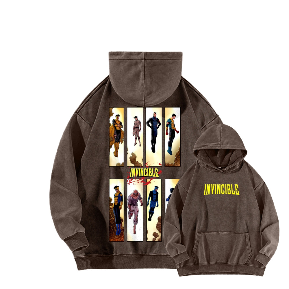 Invincible Unisex Washed Hoodie 2604008752