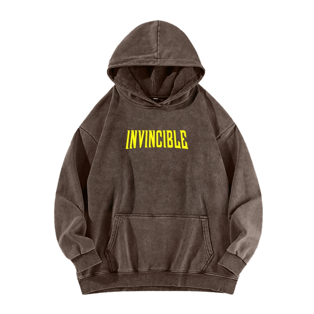 Invincible Unisex Washed Hoodie 2604008752