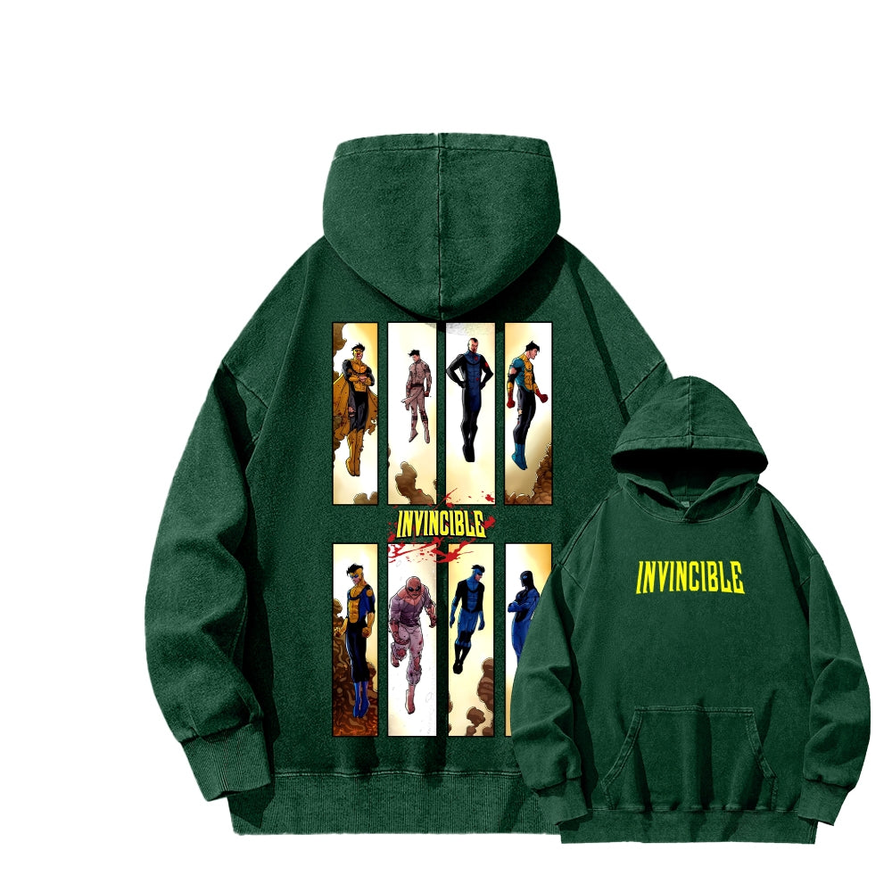 Invincible Unisex Washed Hoodie 2604008752