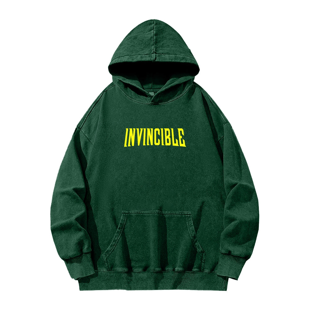Invincible Unisex Washed Hoodie 2604008752