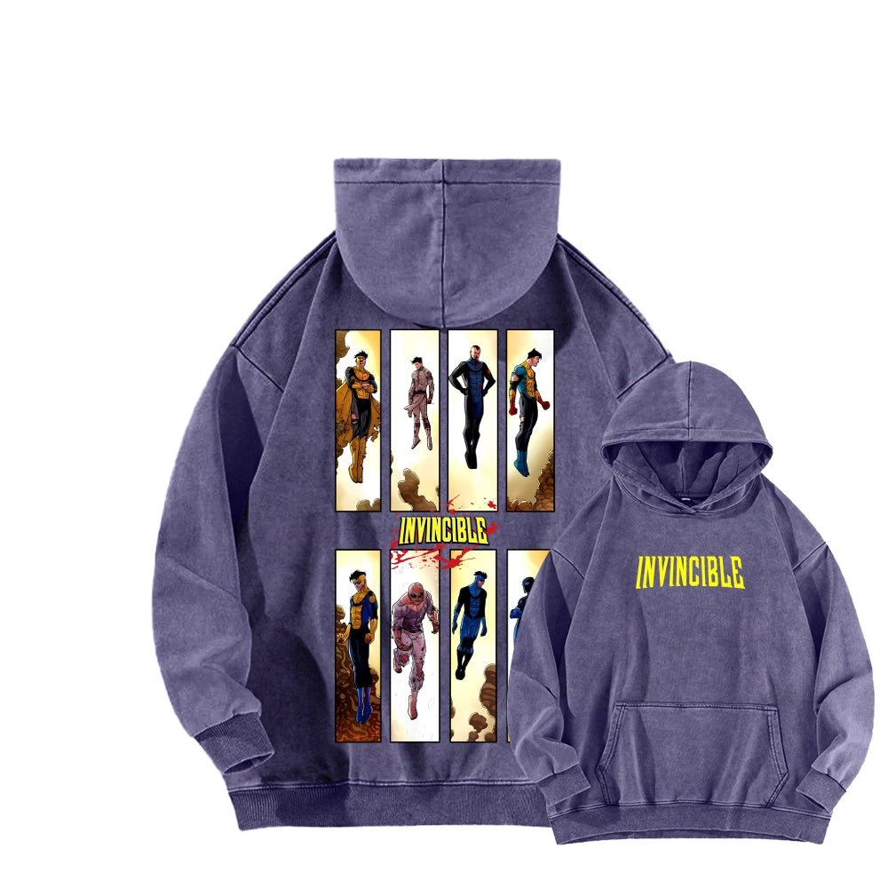 Invincible Unisex Washed Hoodie 2604008752