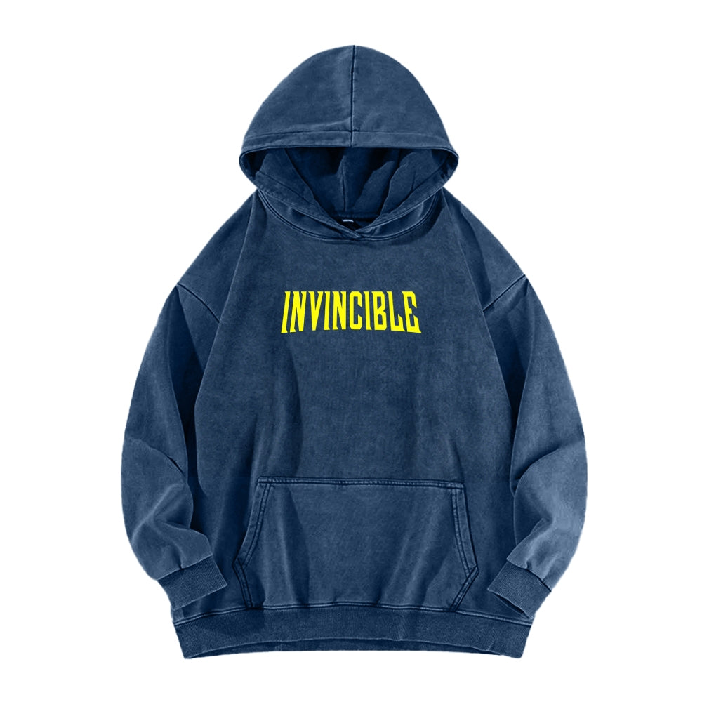 Invincible Unisex Washed Hoodie 2604008752