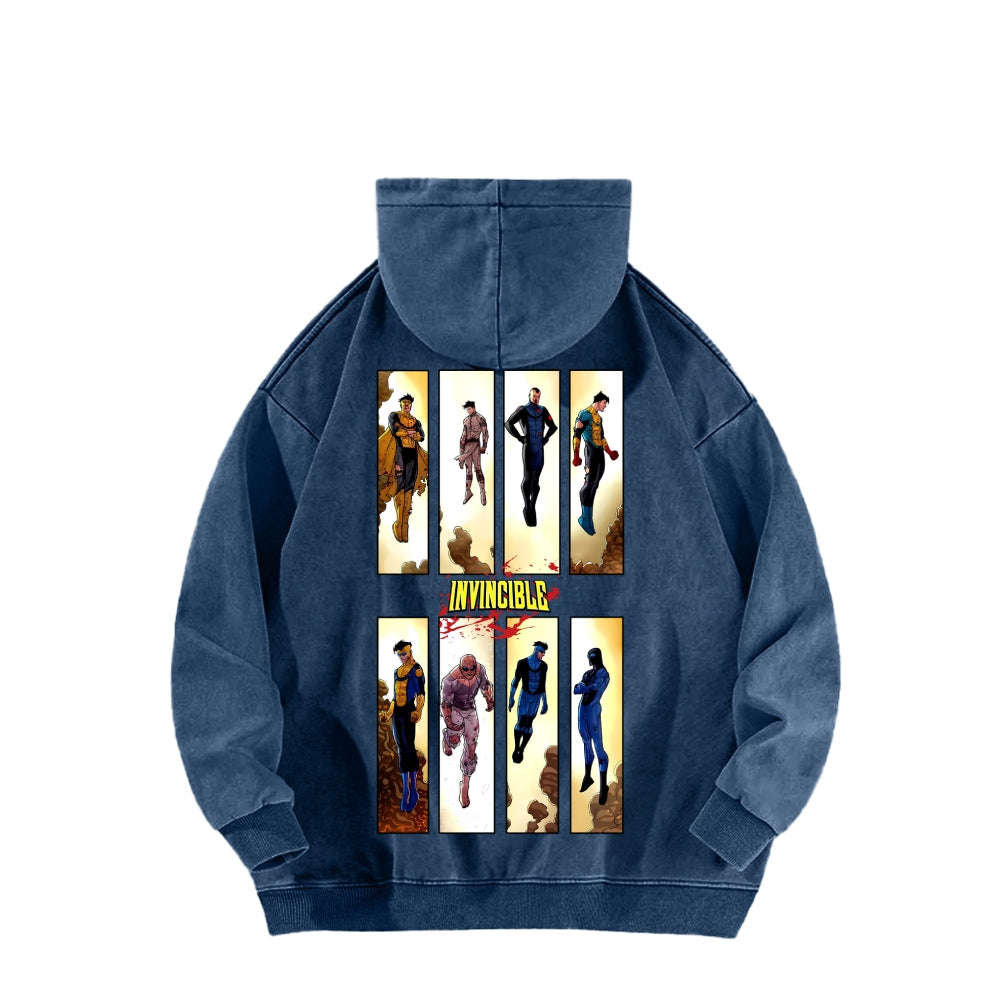 Invincible Unisex Washed Hoodie 2604008752