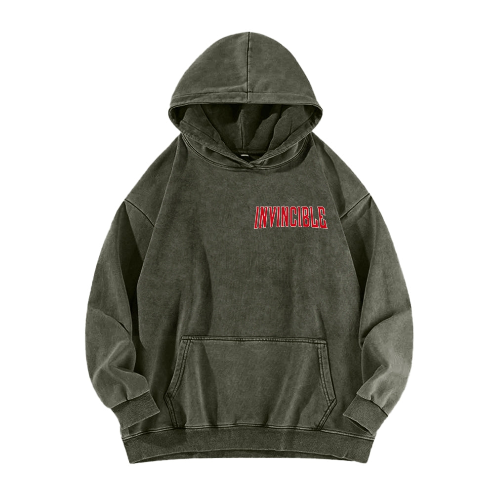 Invincible Unisex Washed Hoodie 2604008754