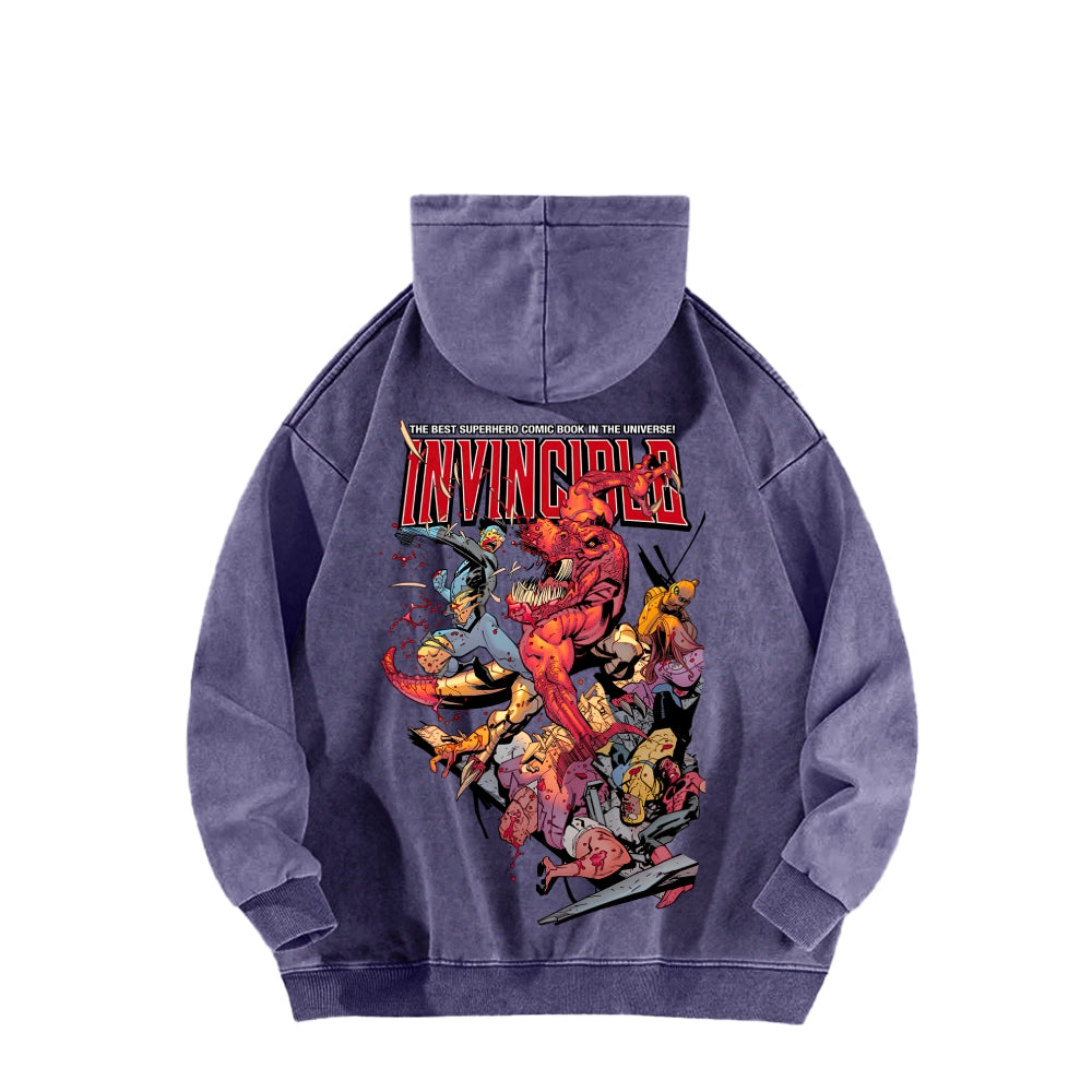 Invincible Unisex Washed Hoodie 2604008754