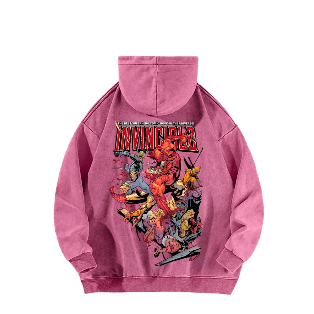 Invincible Unisex Washed Hoodie 2604008754