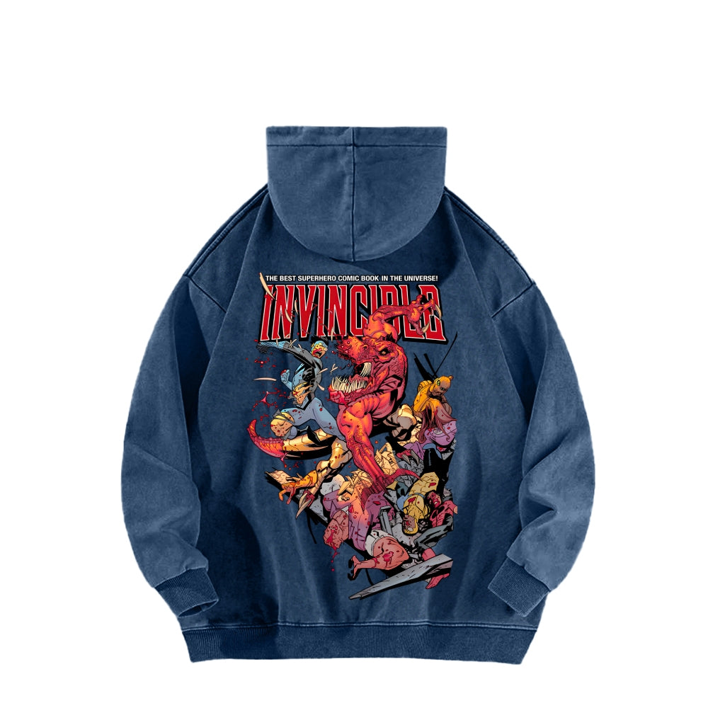 Invincible Unisex Washed Hoodie 2604008754