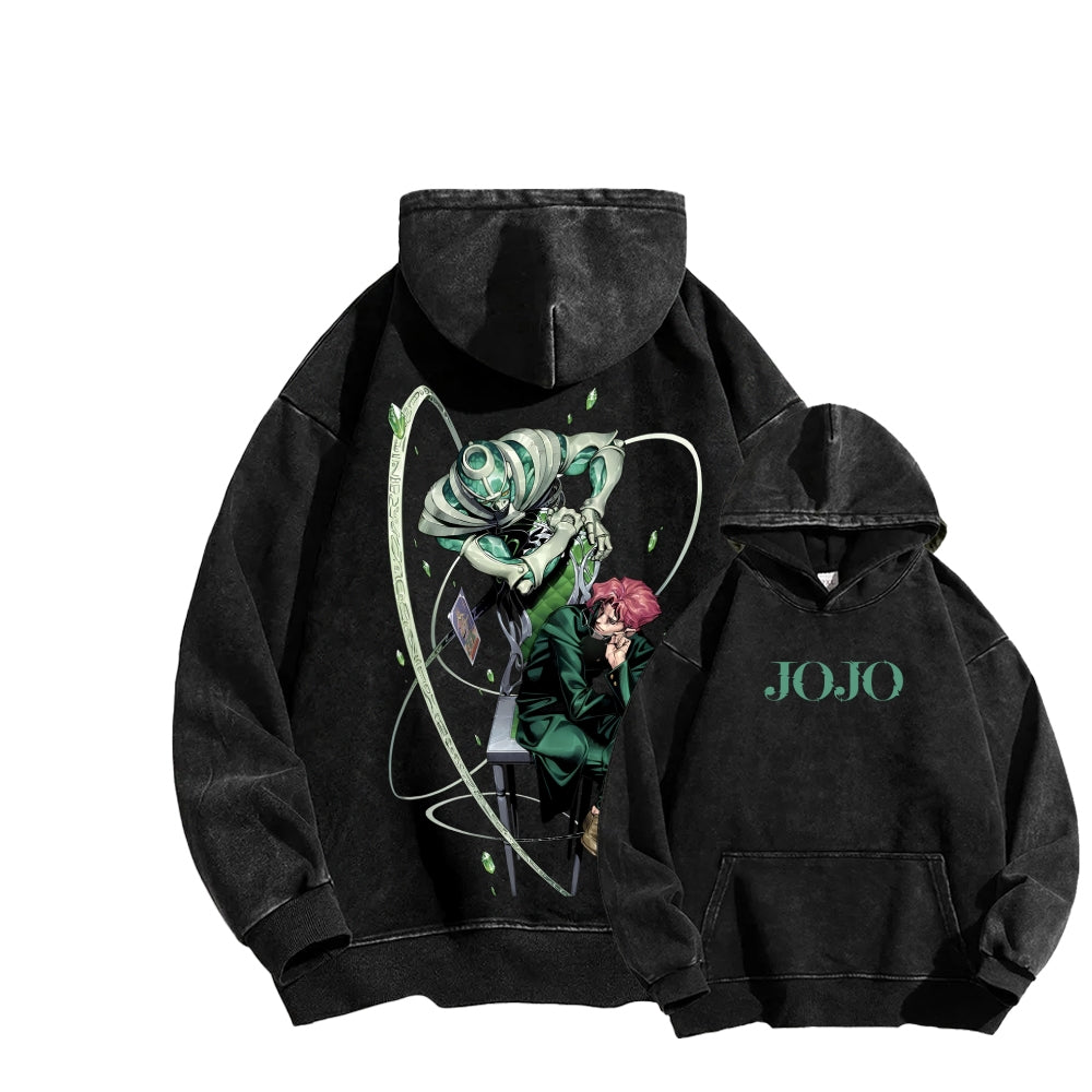 Jojo's Bizarre Adventure Unisex Washed Hoodie 2604008795