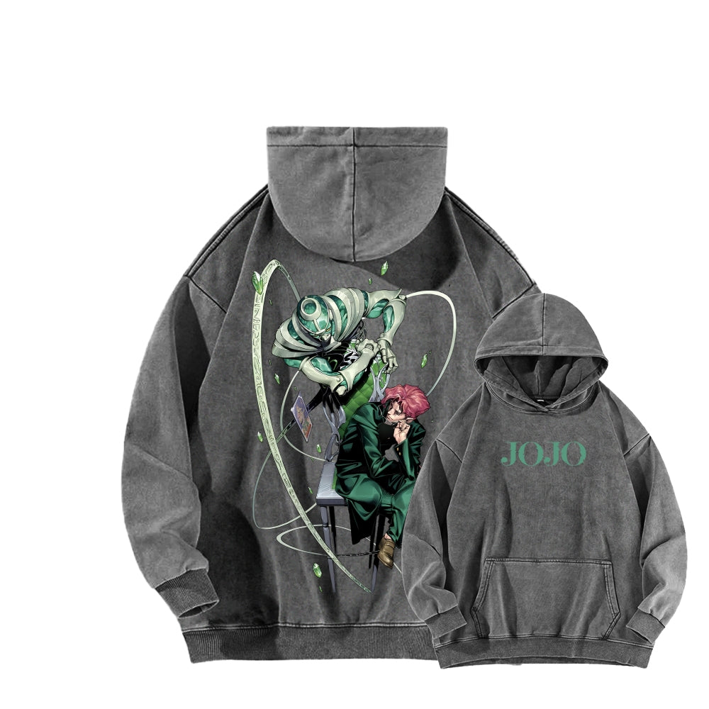 Jojo's Bizarre Adventure Unisex Washed Hoodie 2604008795