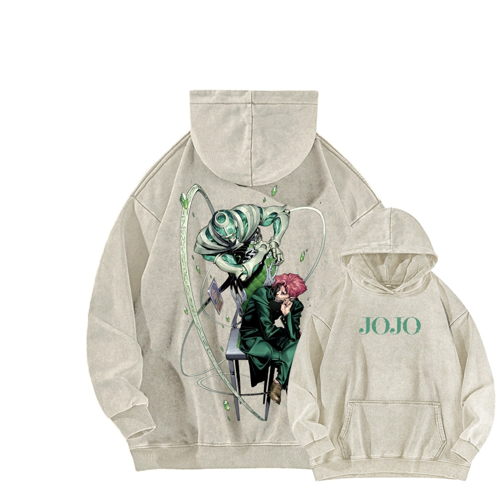 Jojo's Bizarre Adventure Unisex Washed Hoodie 2604008795