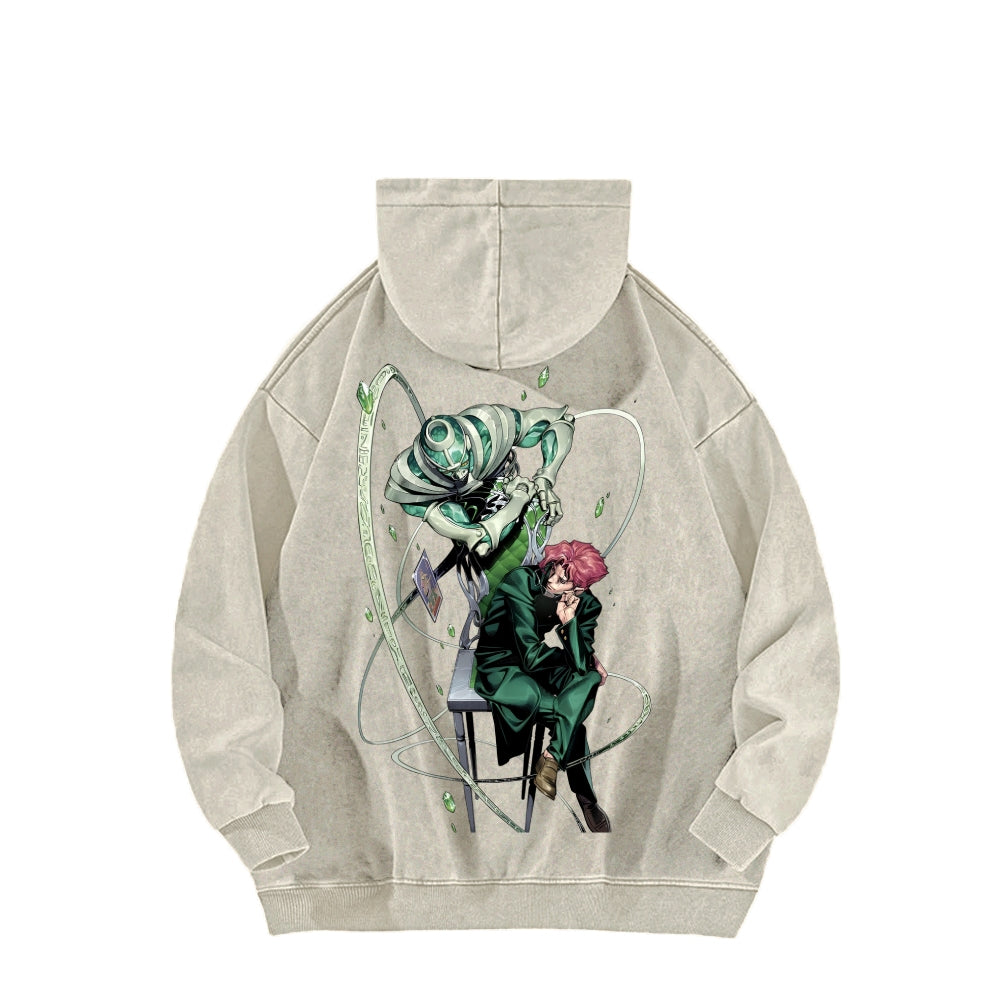 Jojo's Bizarre Adventure Unisex Washed Hoodie 2604008795