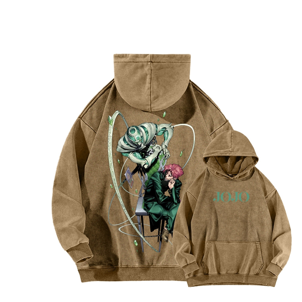 Jojo's Bizarre Adventure Unisex Washed Hoodie 2604008795