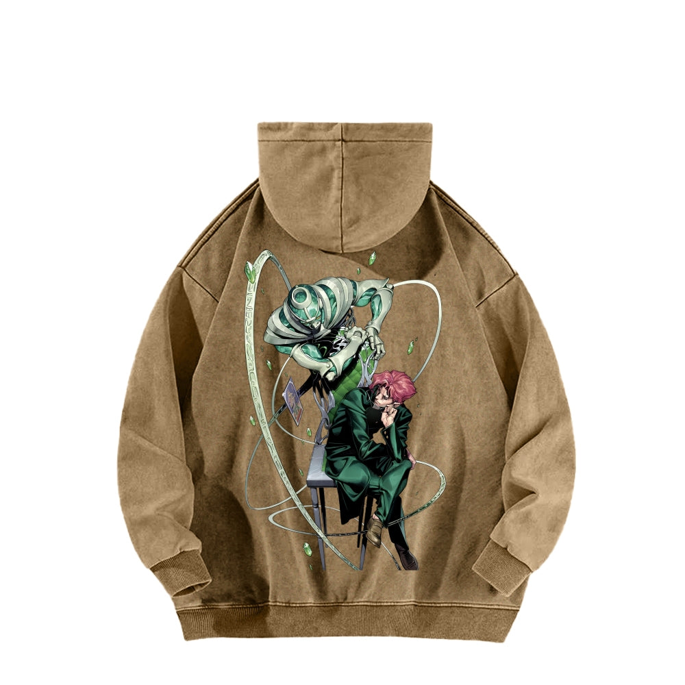 Jojo's Bizarre Adventure Unisex Washed Hoodie 2604008795