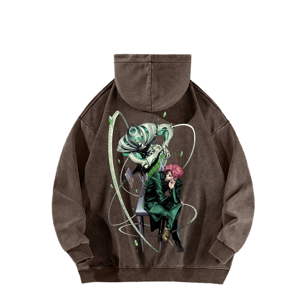 Jojo's Bizarre Adventure Unisex Washed Hoodie 2604008795