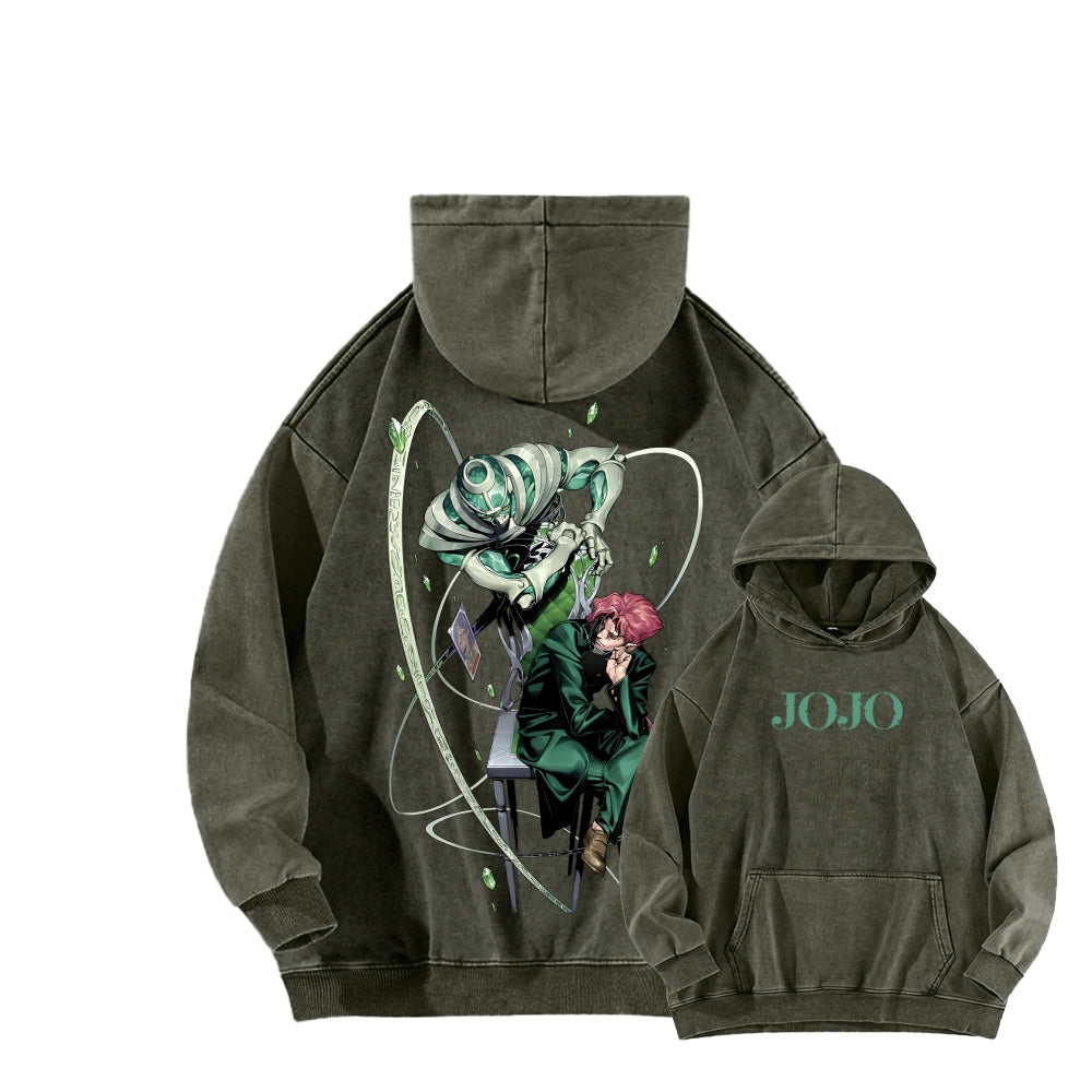 Jojo's Bizarre Adventure Unisex Washed Hoodie 2604008795