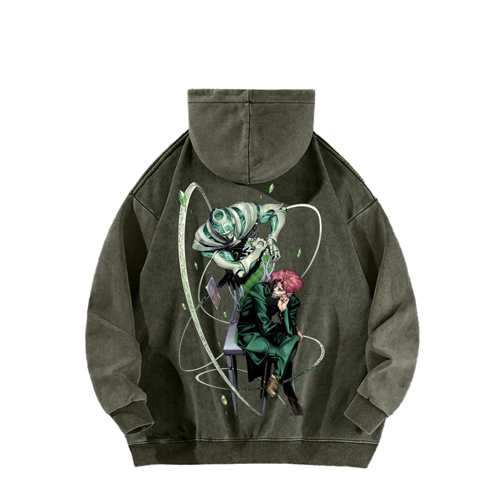 Jojo's Bizarre Adventure Unisex Washed Hoodie 2604008795