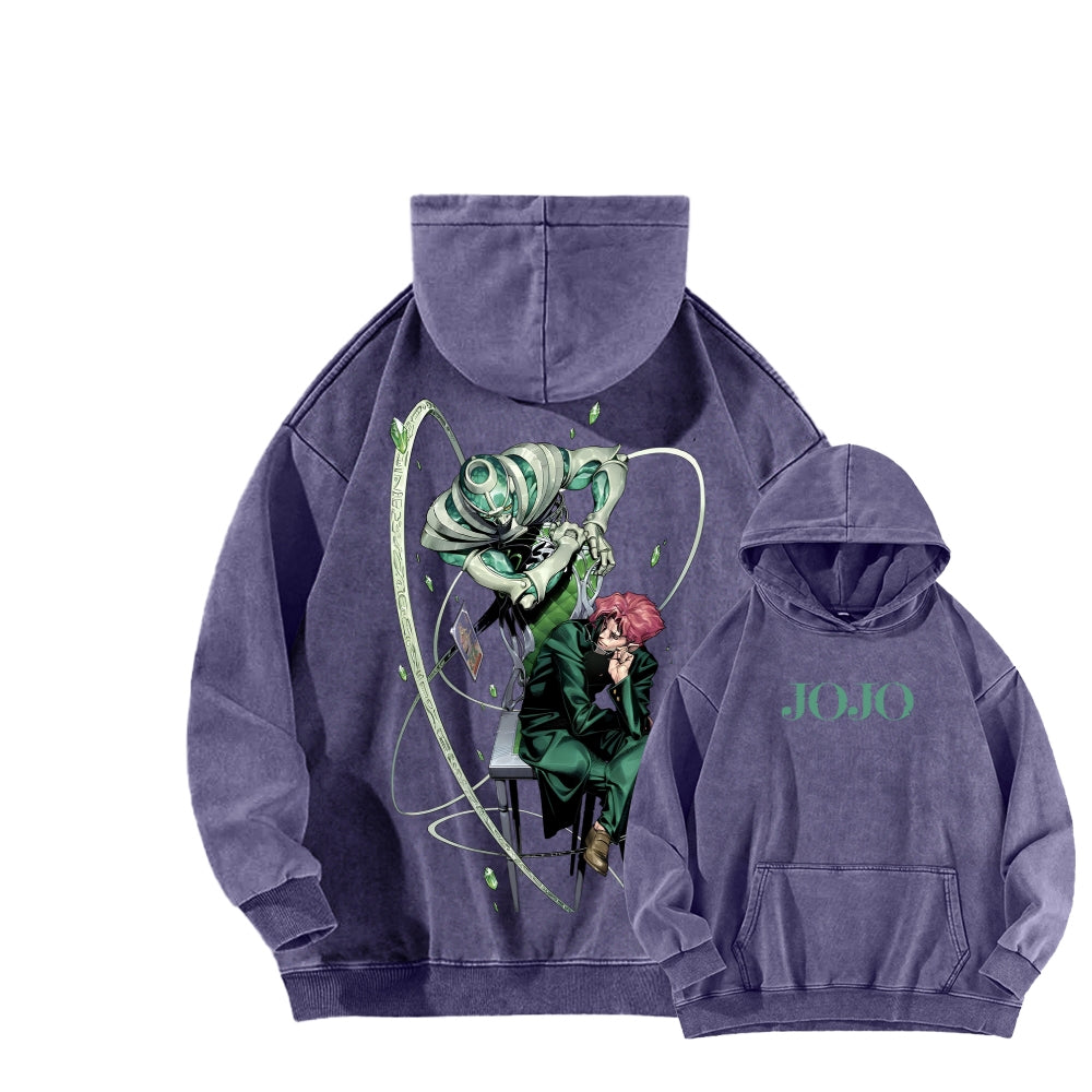 Jojo's Bizarre Adventure Unisex Washed Hoodie 2604008795