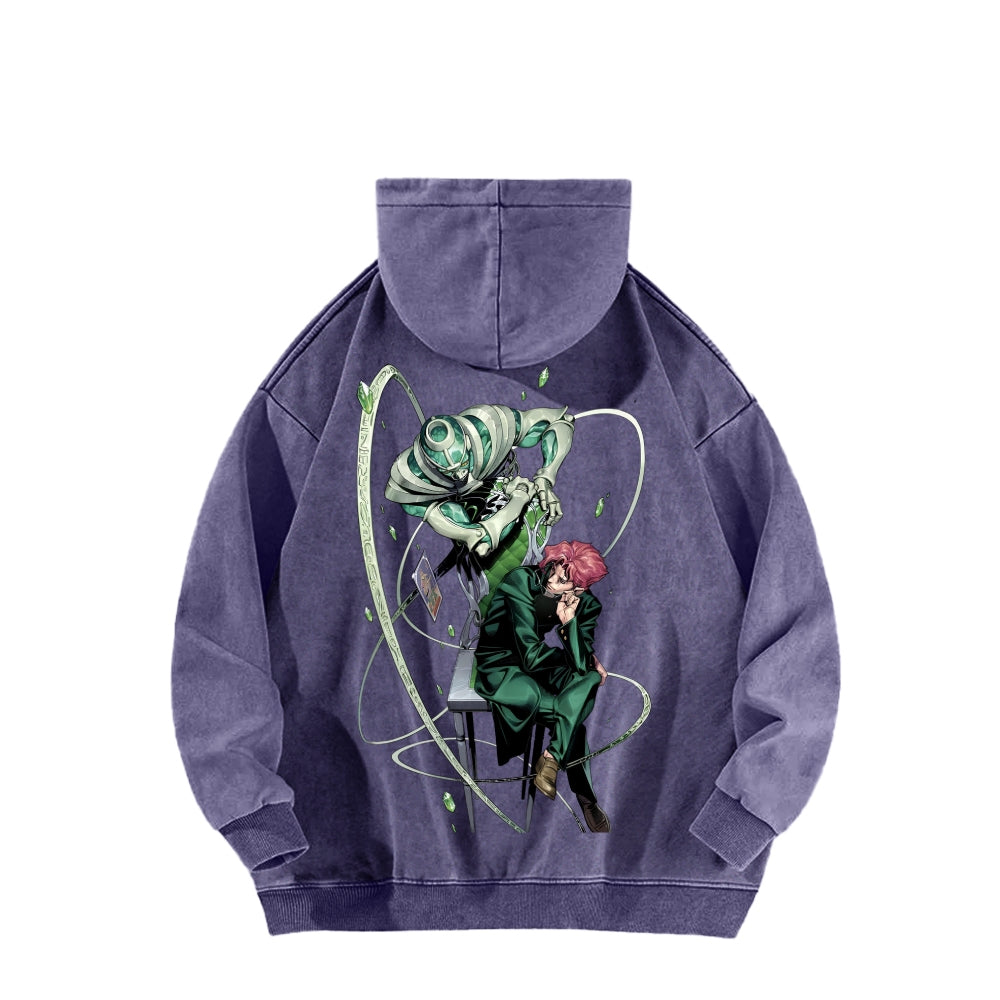 Jojo's Bizarre Adventure Unisex Washed Hoodie 2604008795