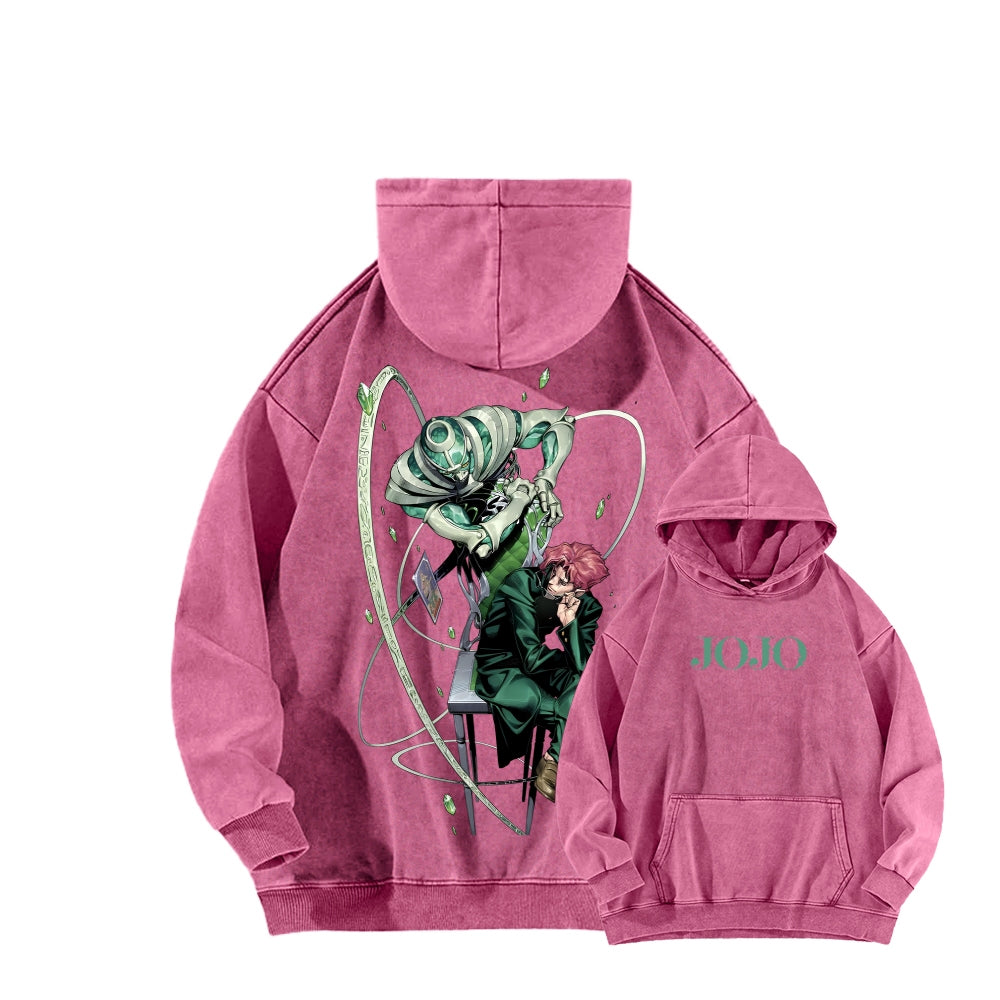Jojo's Bizarre Adventure Unisex Washed Hoodie 2604008795