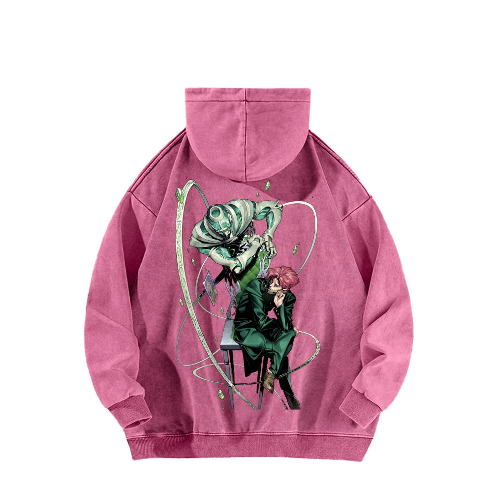 Jojo's Bizarre Adventure Unisex Washed Hoodie 2604008795