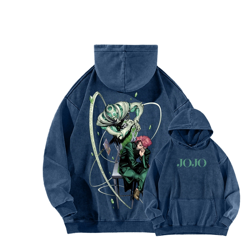 Jojo's Bizarre Adventure Unisex Washed Hoodie 2604008795