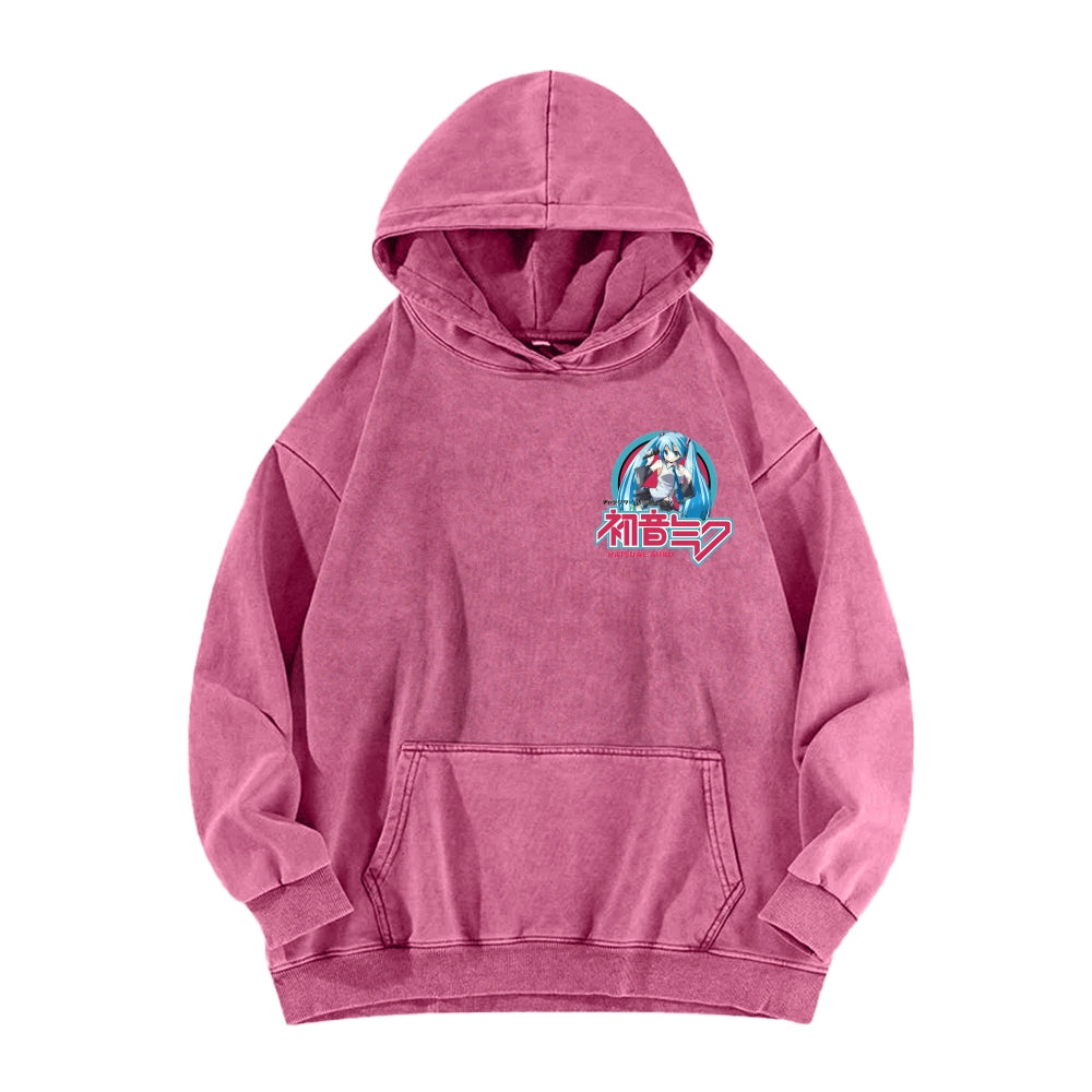 Hatsune Miku Unisex Washed Hoodie 2604011644