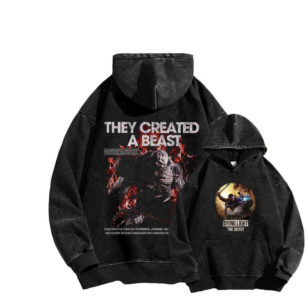Dying Light Unisex Washed Hoodie 2604012541