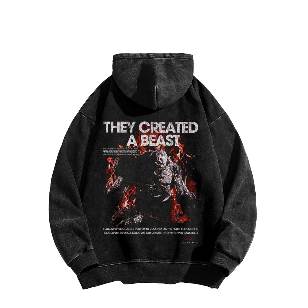 Dying Light Unisex Washed Hoodie 2604012541