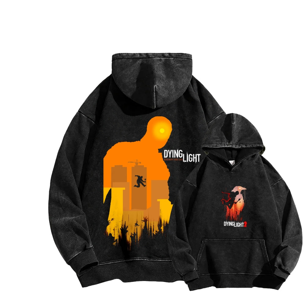 Dying Light Unisex Washed Hoodie 2604012545