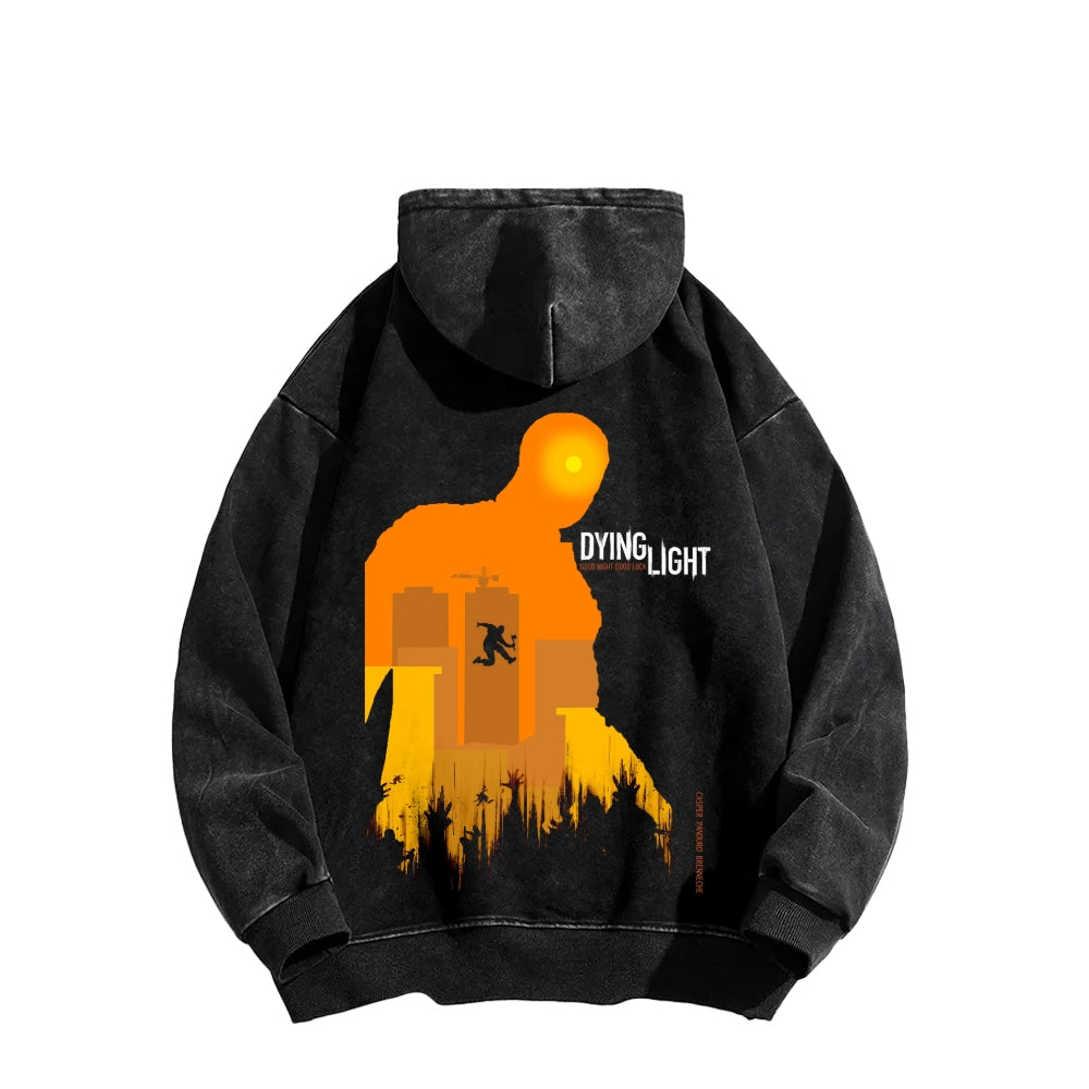 Dying Light Unisex Washed Hoodie 2604012545