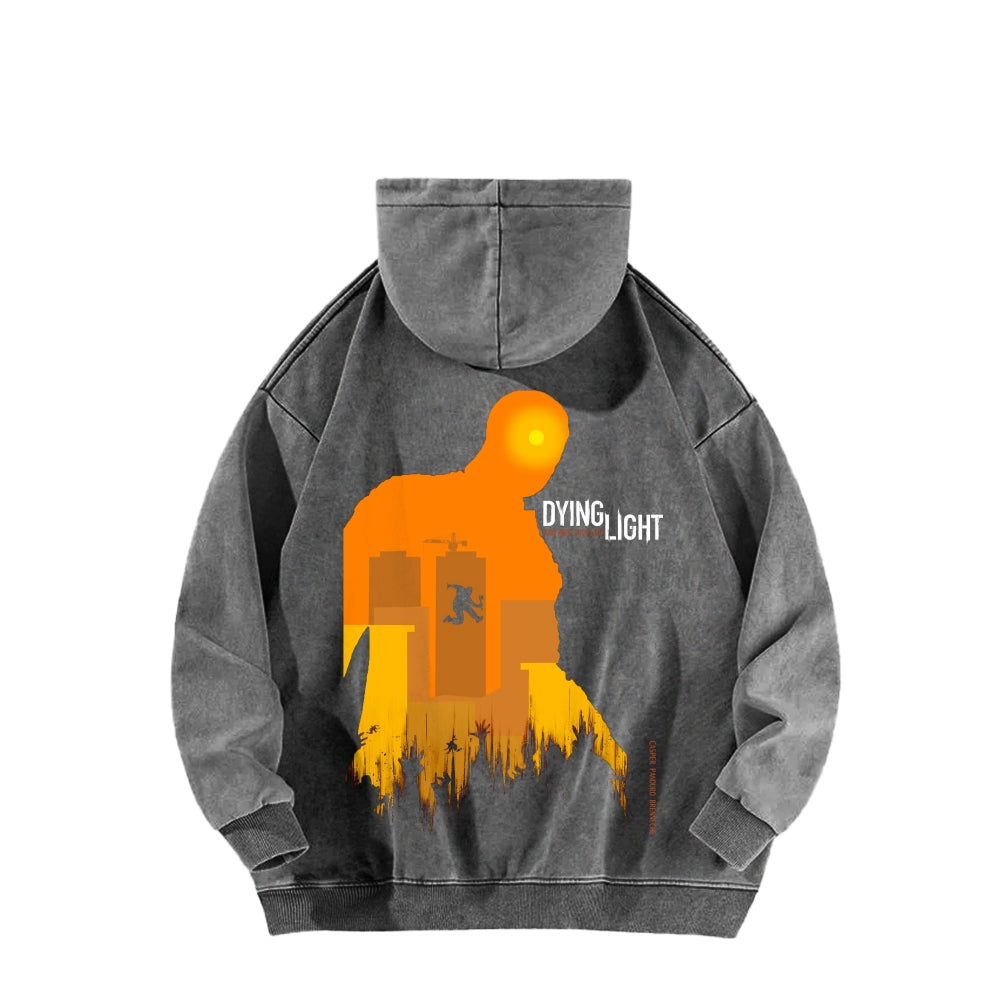 Dying Light Unisex Washed Hoodie 2604012545
