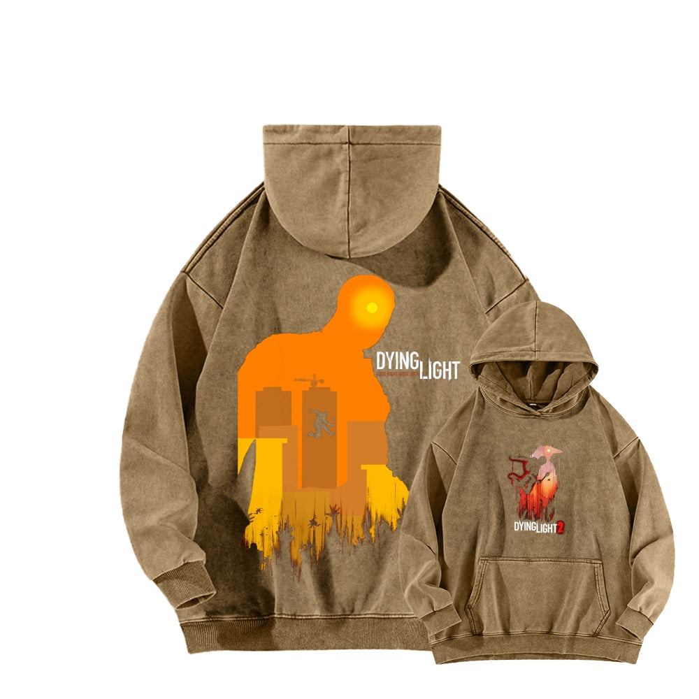 Dying Light Unisex Washed Hoodie 2604012545