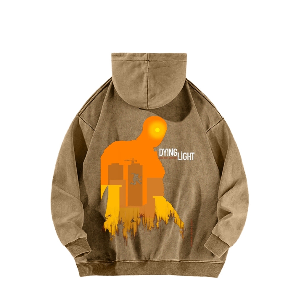 Dying Light Unisex Washed Hoodie 2604012545