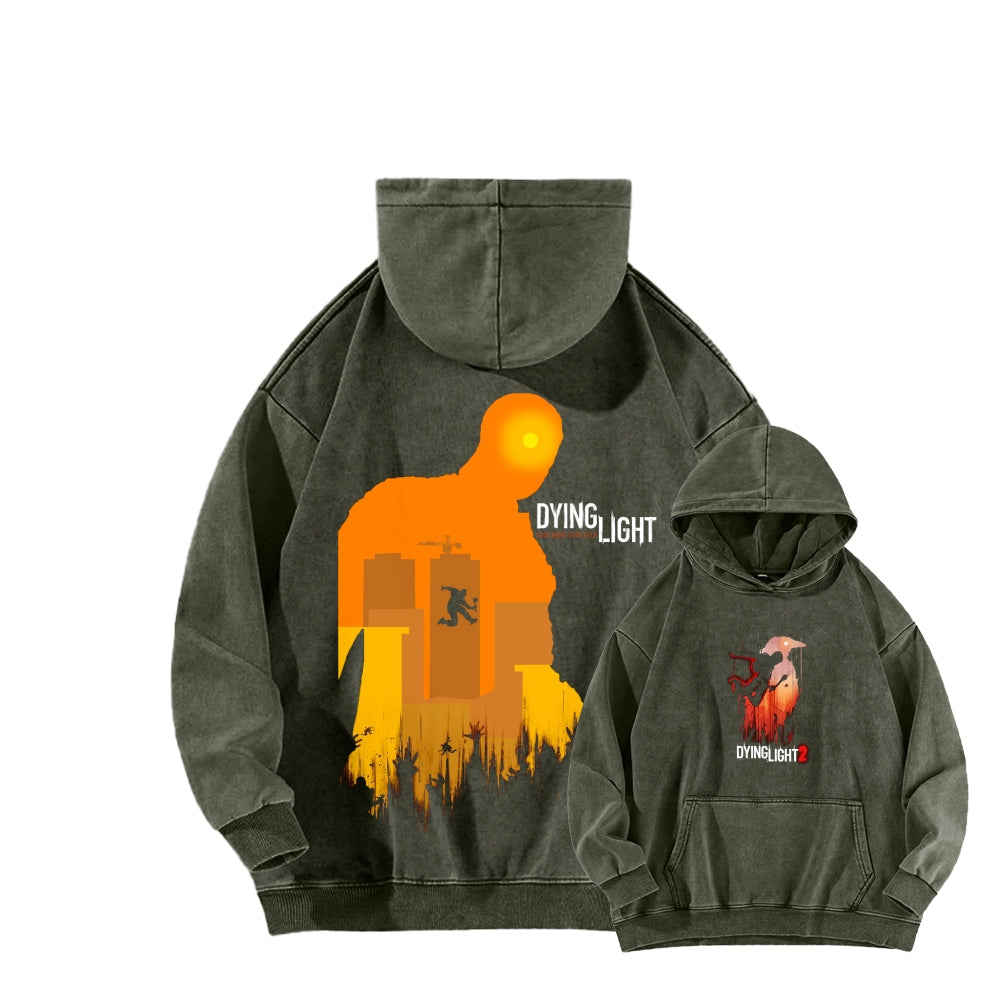 Dying Light Unisex Washed Hoodie 2604012545