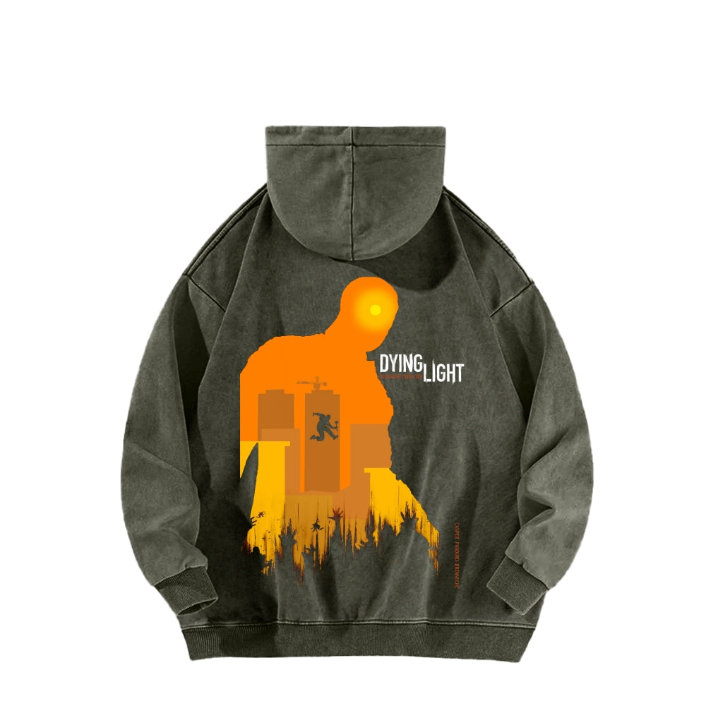 Dying Light Unisex Washed Hoodie 2604012545