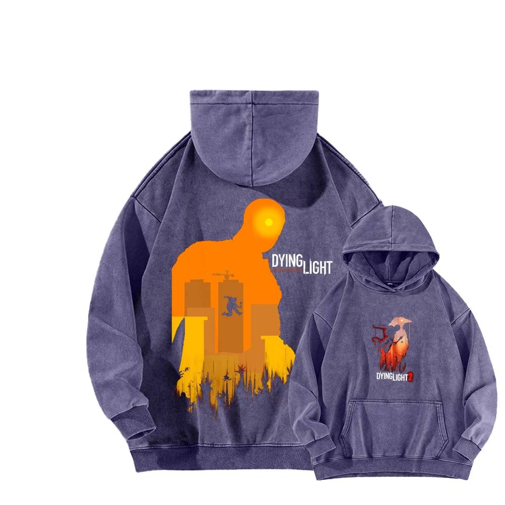 Dying Light Unisex Washed Hoodie 2604012545