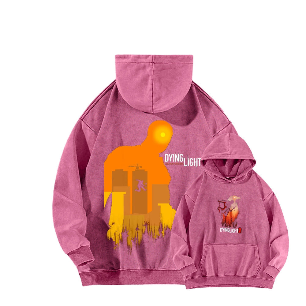 Dying Light Unisex Washed Hoodie 2604012545