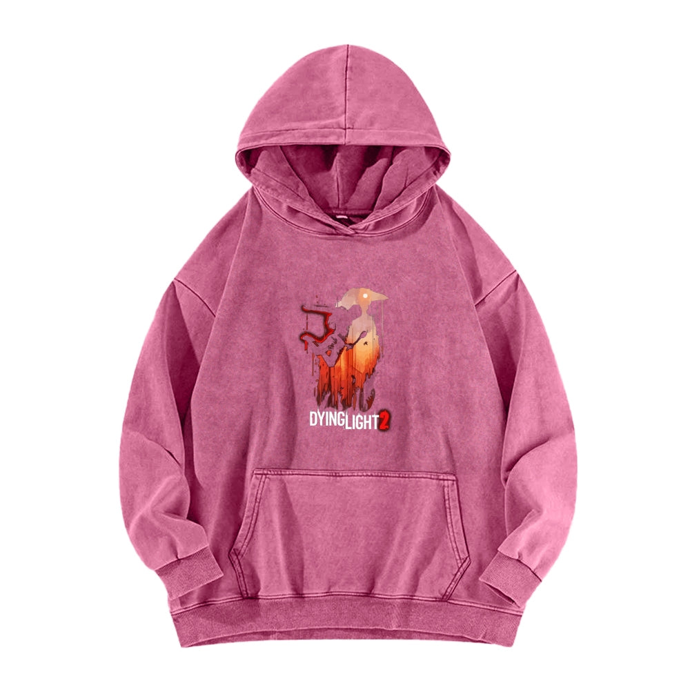 Dying Light Unisex Washed Hoodie 2604012545
