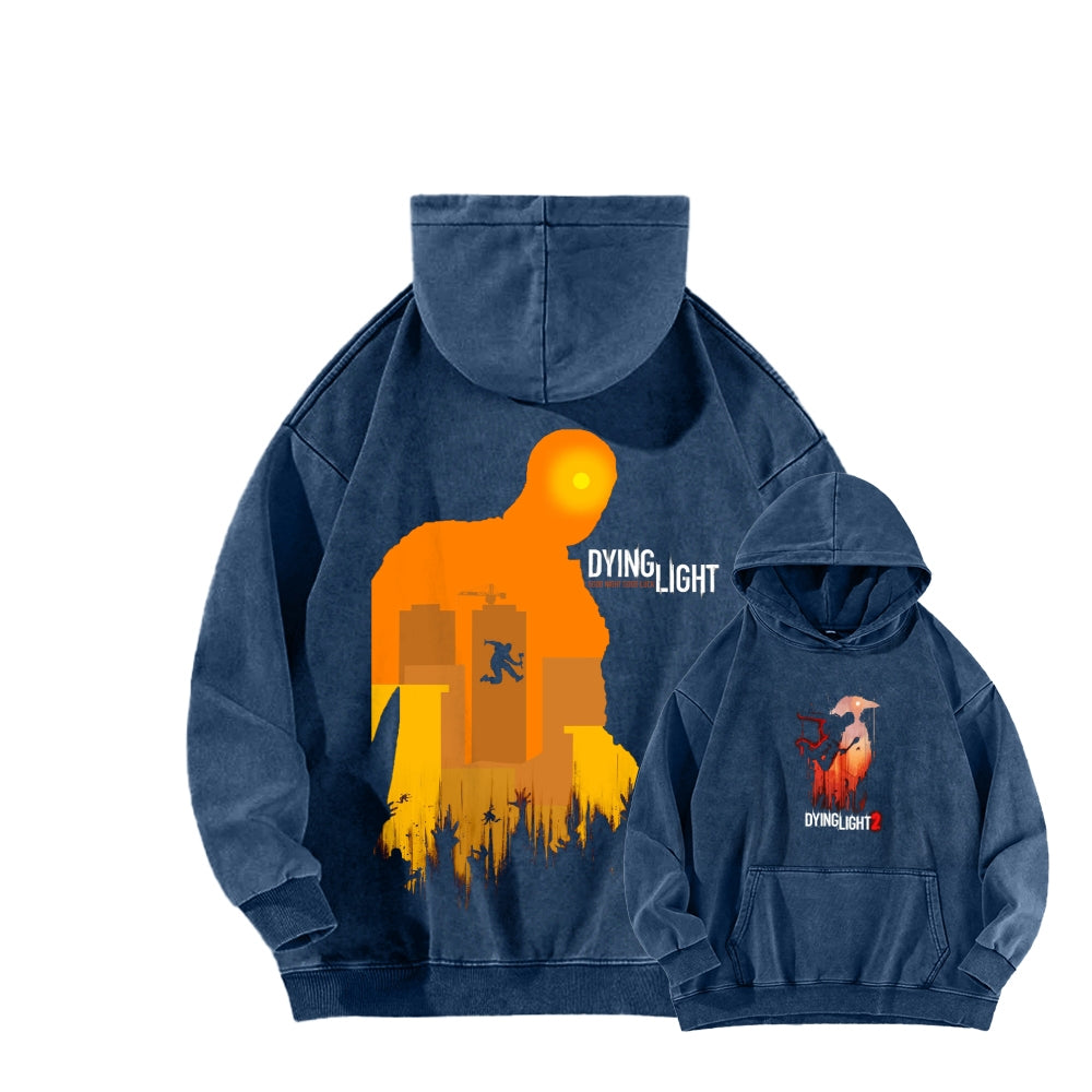 Dying Light Unisex Washed Hoodie 2604012545